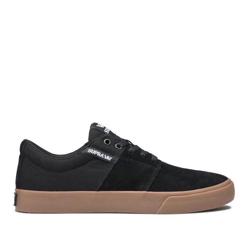 Zapatillas Bajas Supra Argentina Hombre - STACKS II VULC Negras (YVLUN-1574)